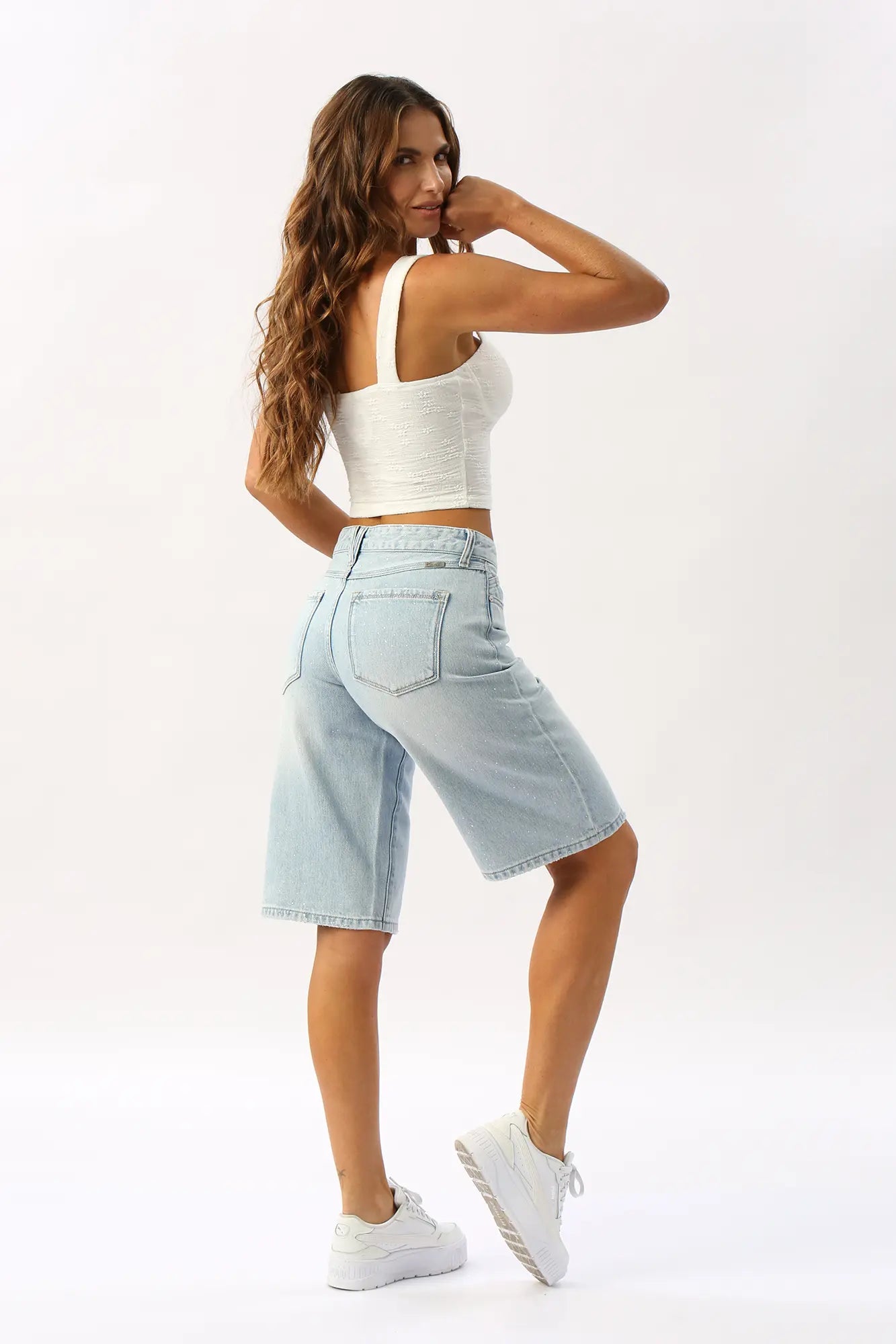 Corset Crop Con Botones