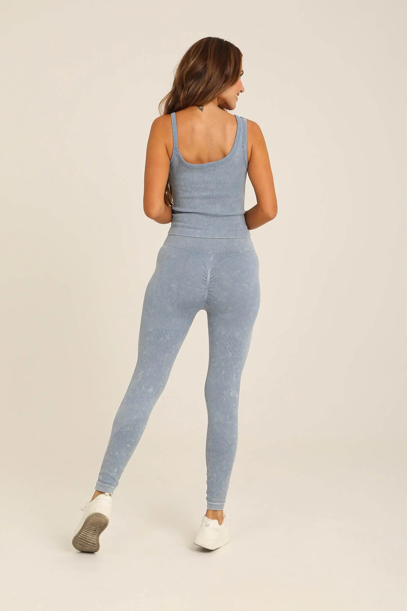 Set Deportivo En Rib Blusa y Leggins