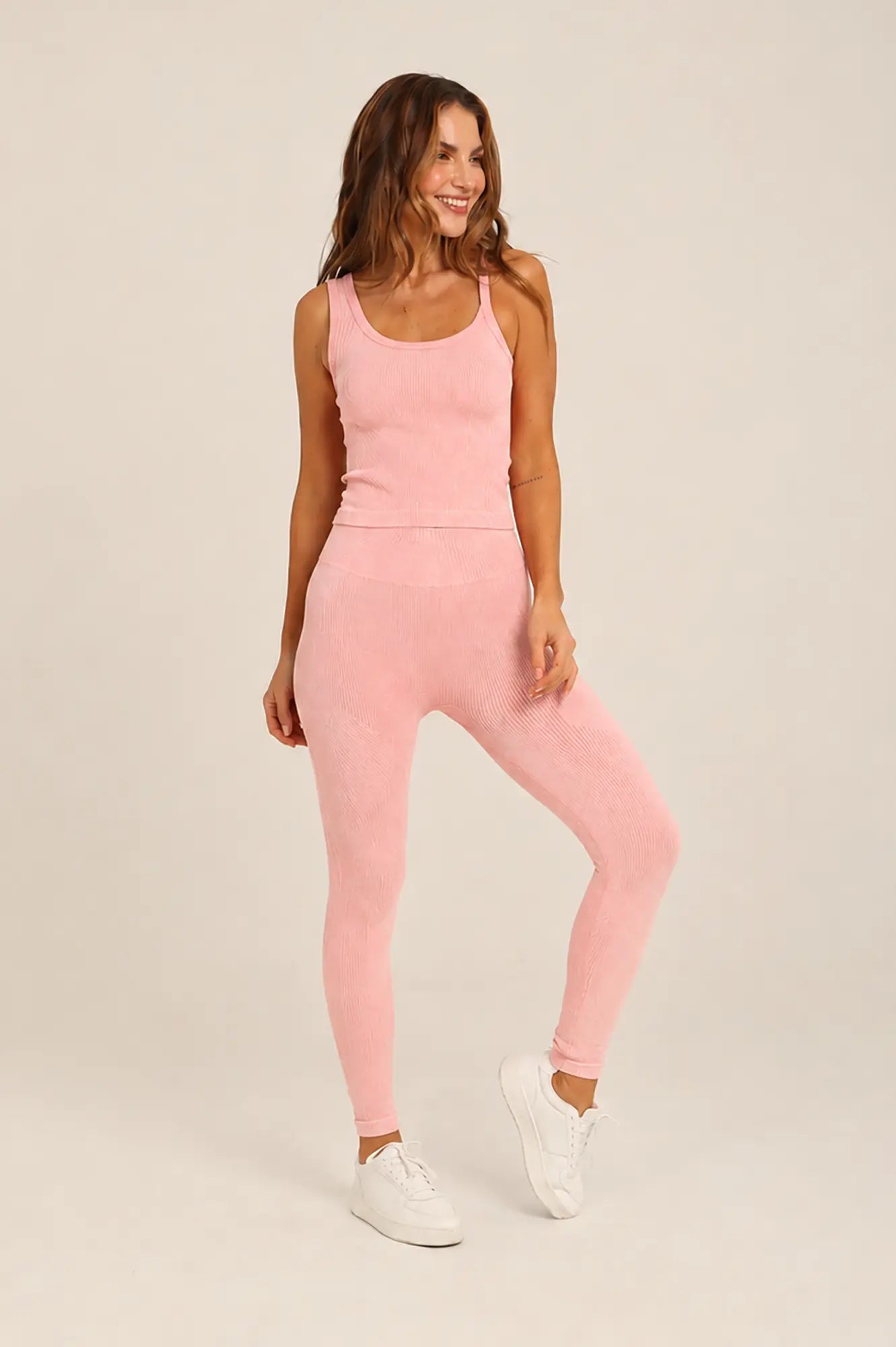 Set Deportivo En Rib Blusa y Leggins