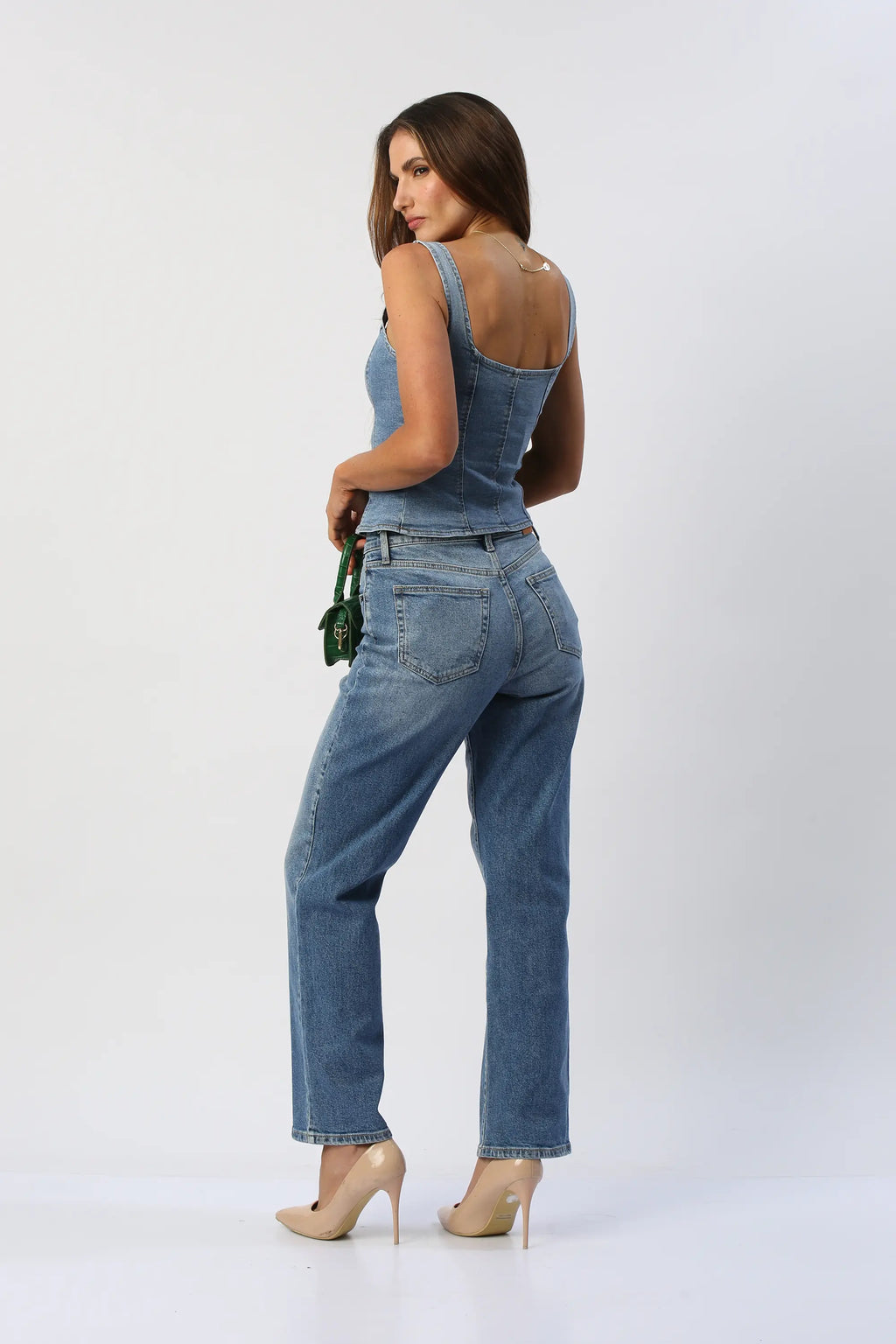 Blusa En Jean Con Botones