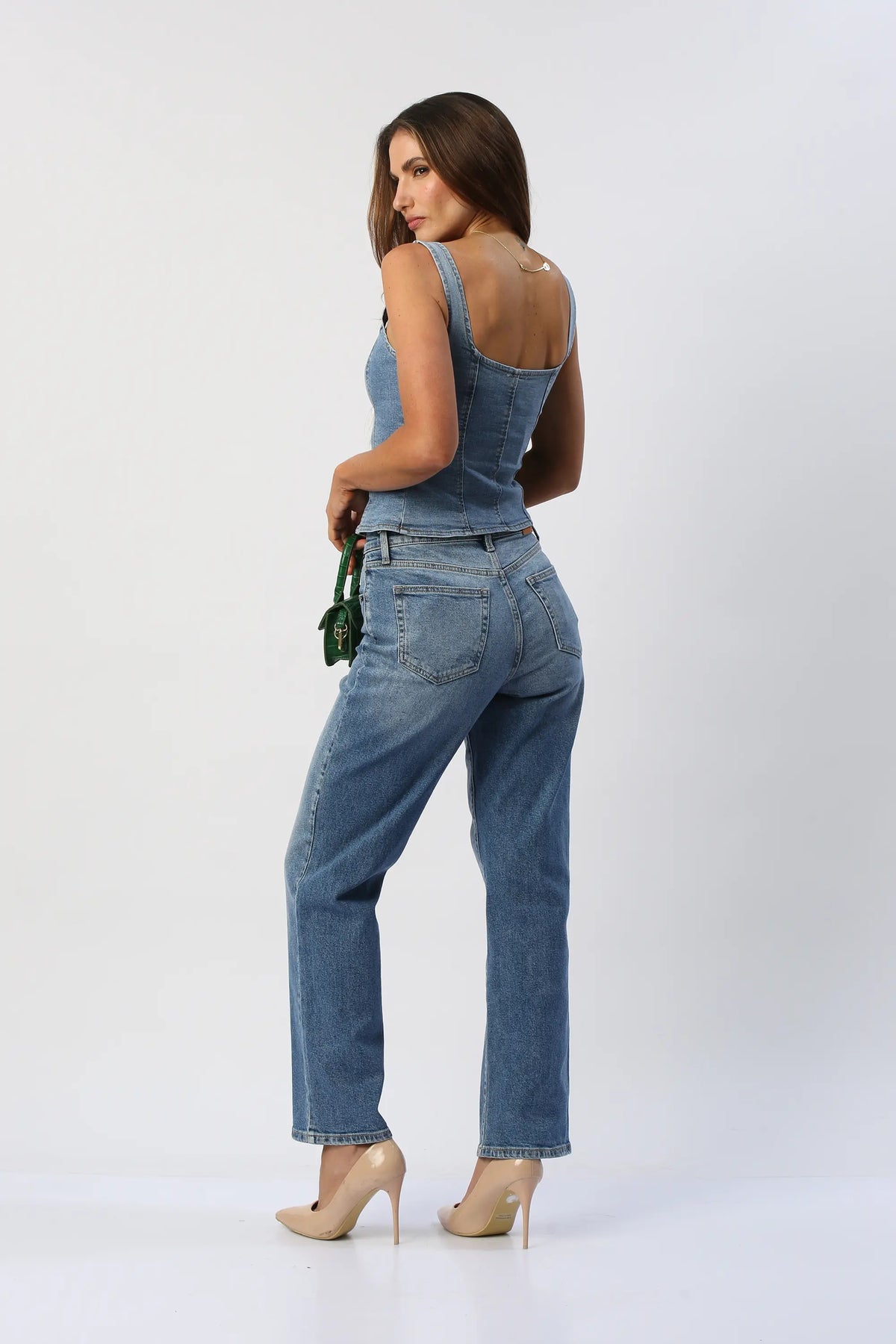 Blusa En Jean Con Botones