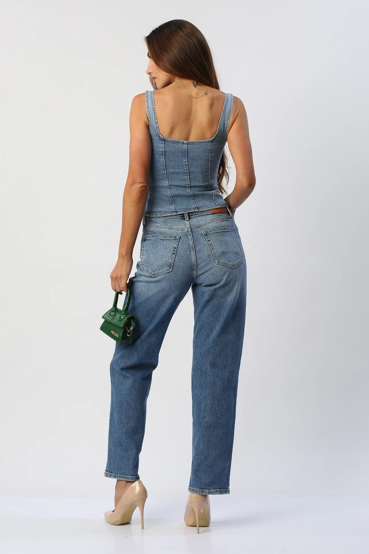Blusa En Jean Con Botones
