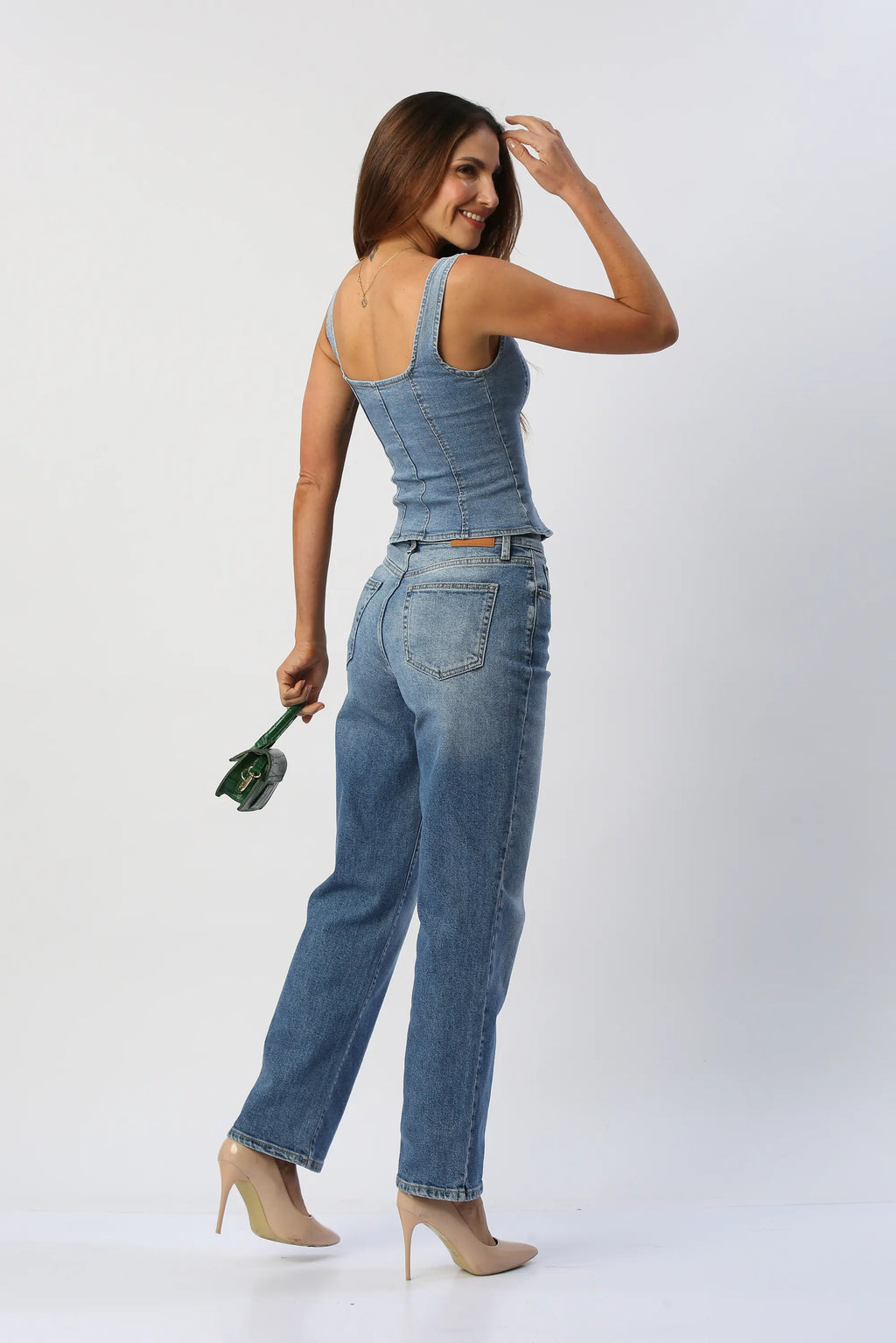 Blusa En Jean Con Botones