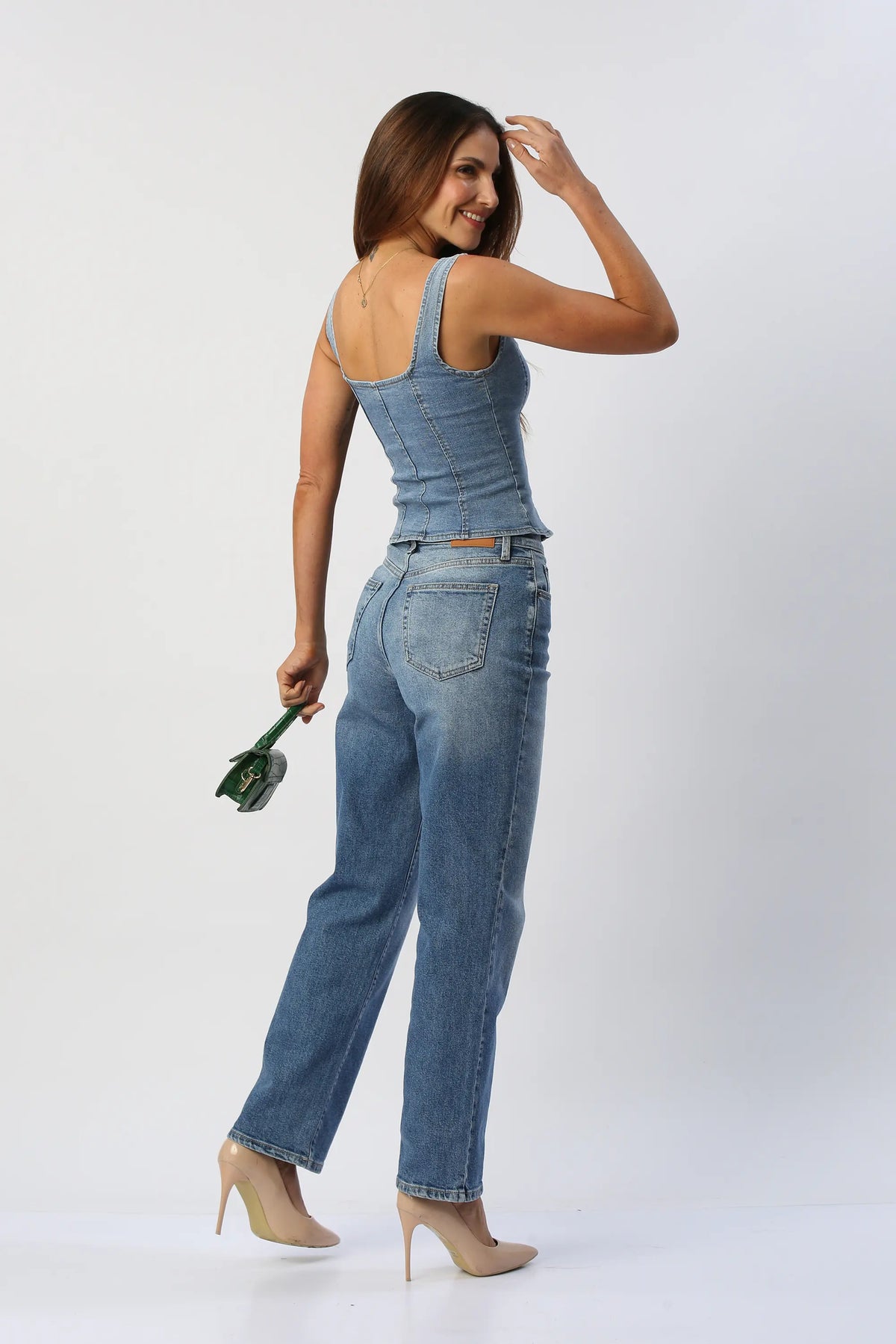 Blusa En Jean Con Botones