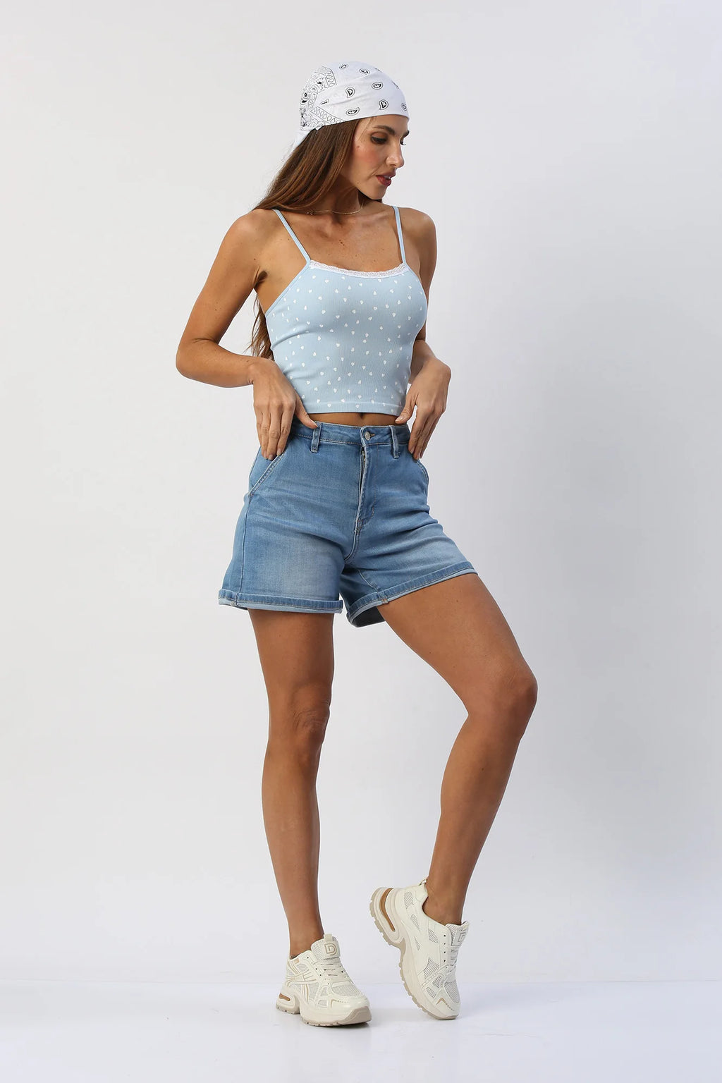 Blusa Básica Tiras Corazones