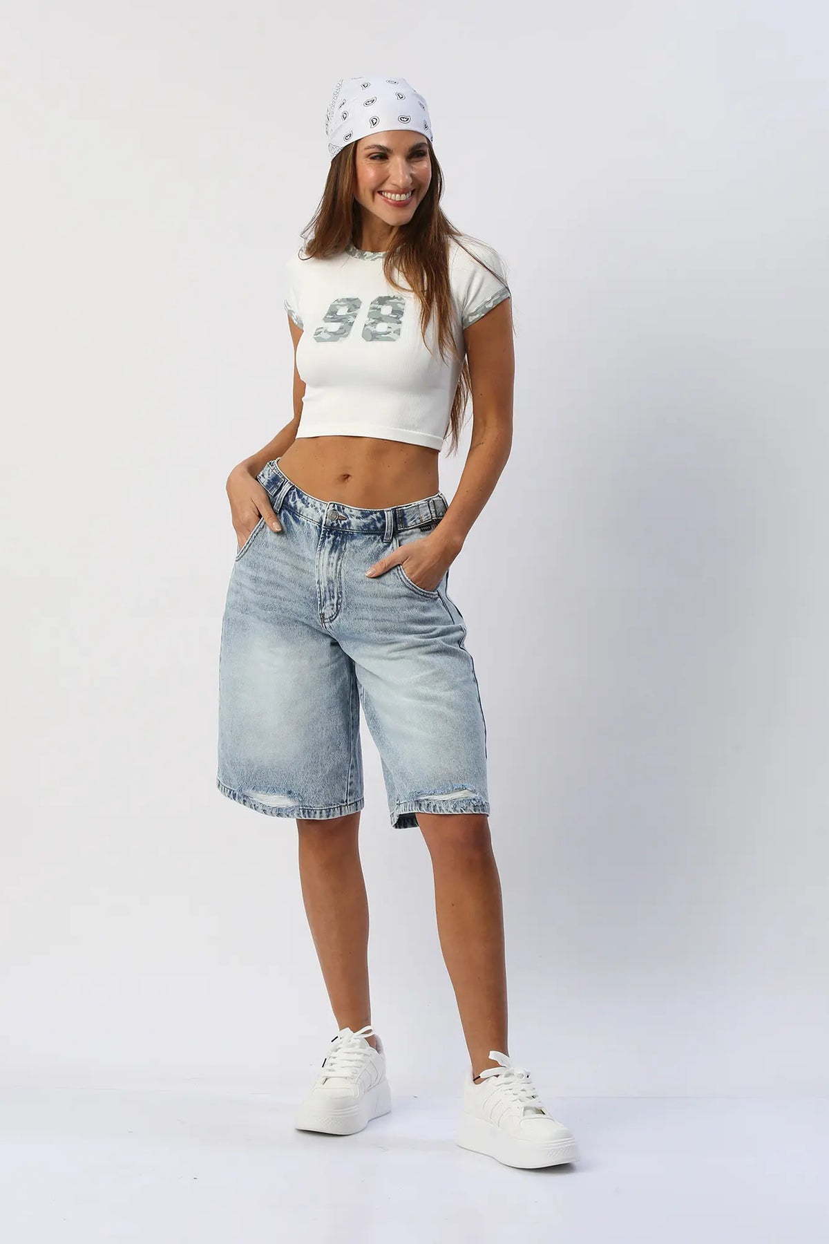 Blusa Crop Estilo Baby Tee ANWD