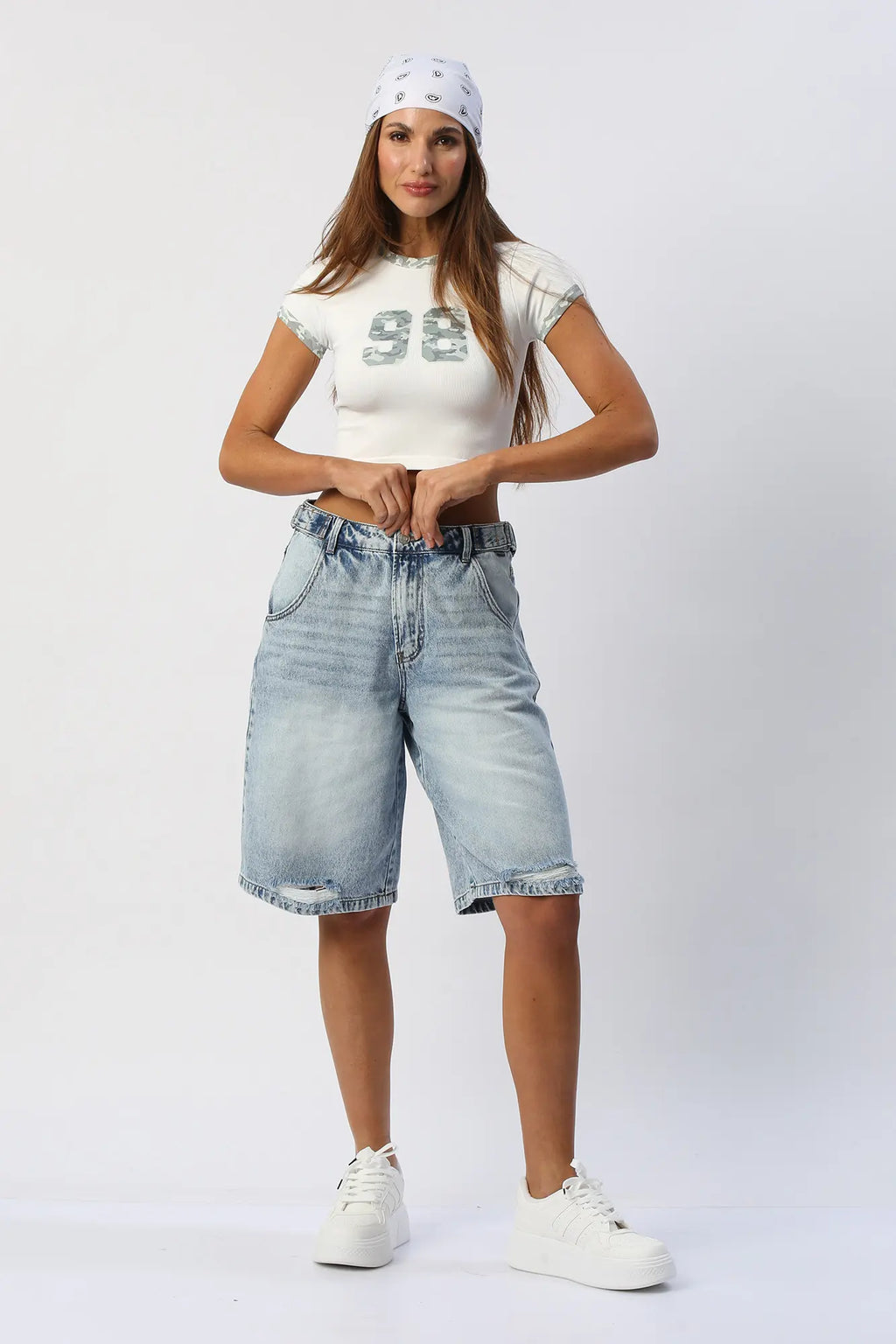 Blusa Crop Estilo Baby Tee ANWD