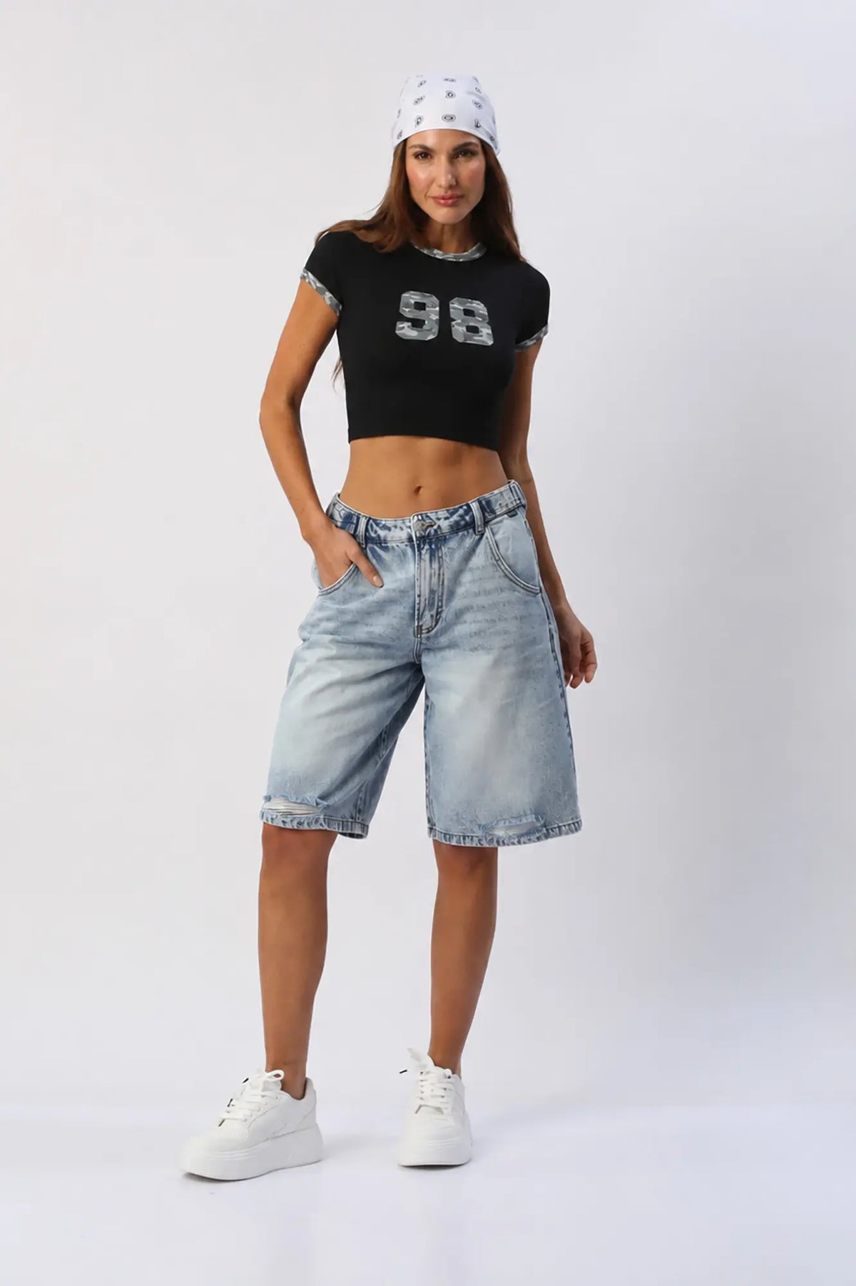 Blusa Crop Estilo Baby Tee ANWD