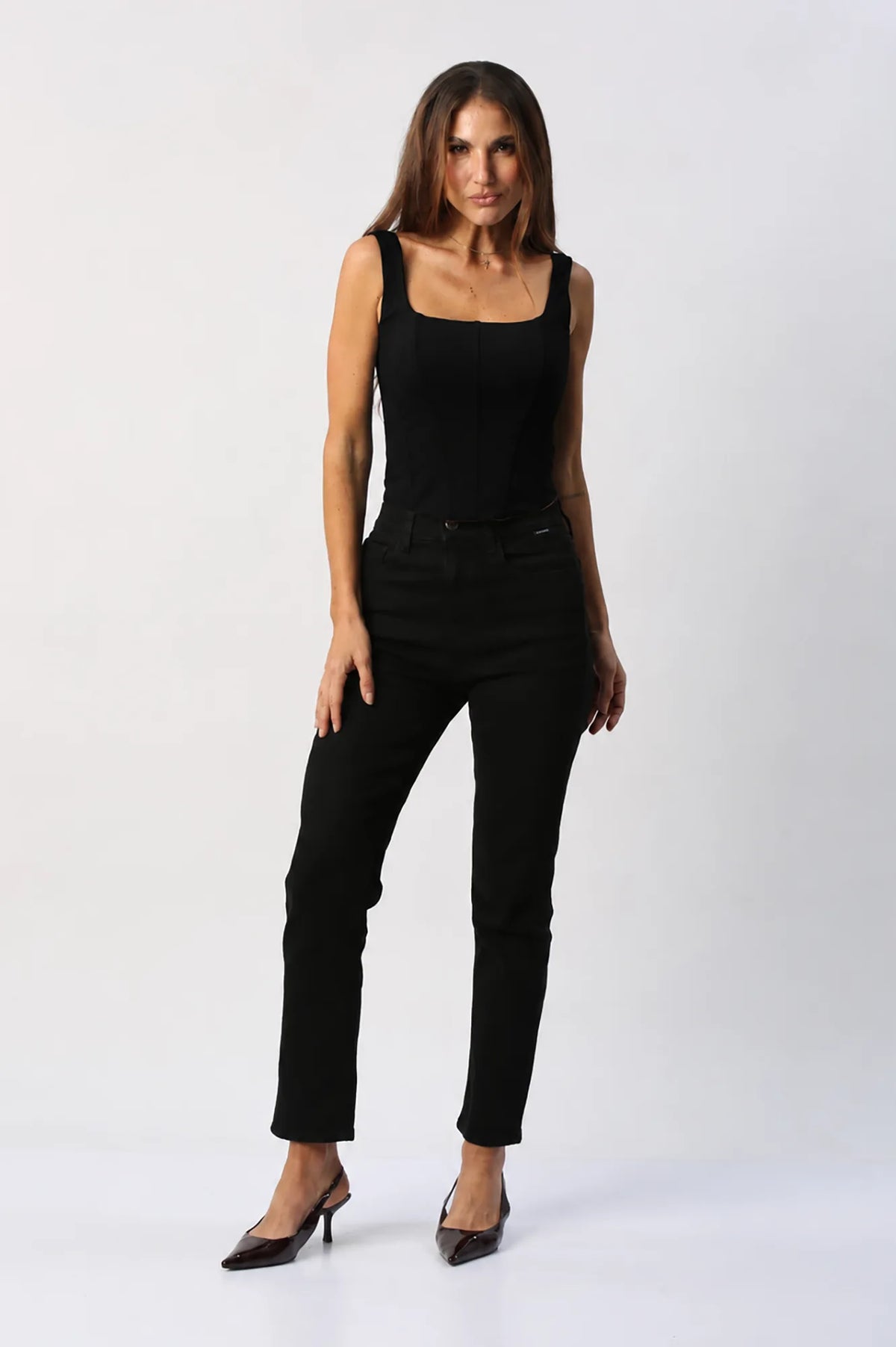 Corset con Ajuste De Lazo En Espalda