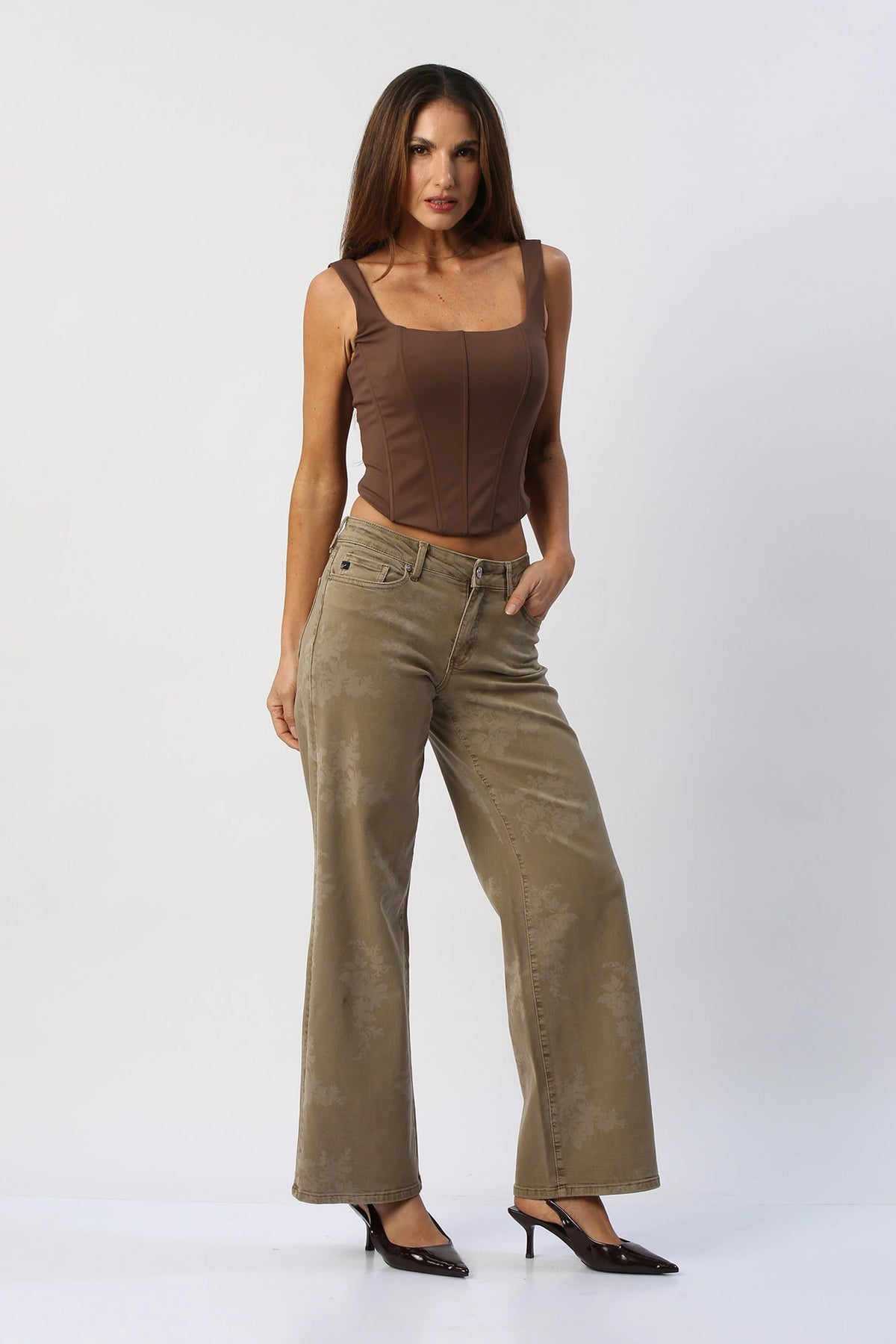 Corset con Ajuste De Lazo En Espalda