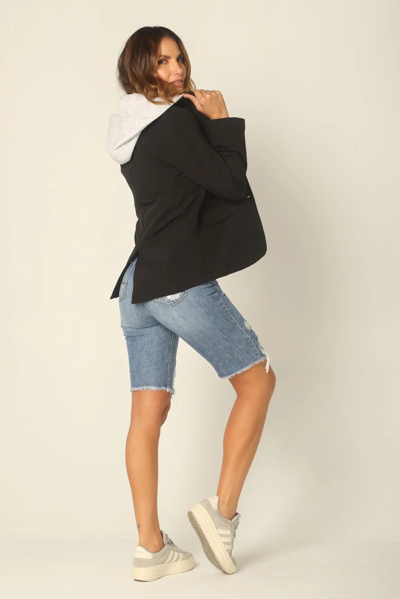 Blazer Con Capucha