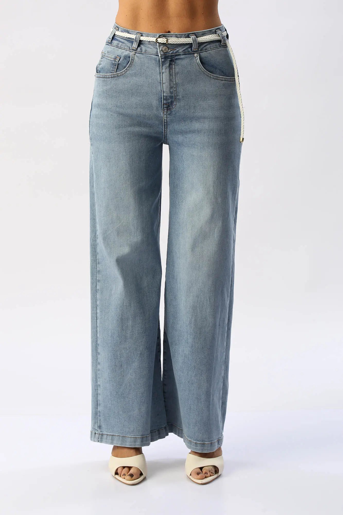 Jean Wide Leg Con Correa I&M