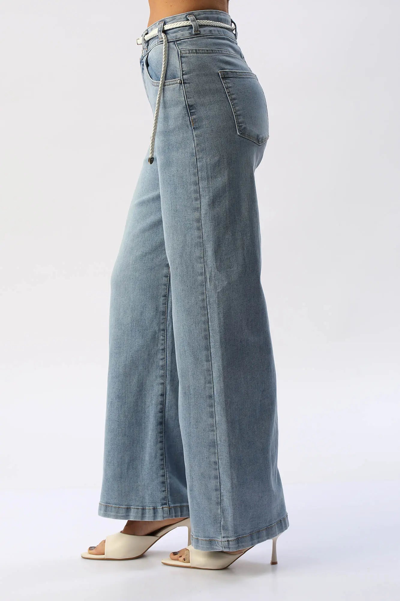 Jean Wide Leg Con Correa I&M