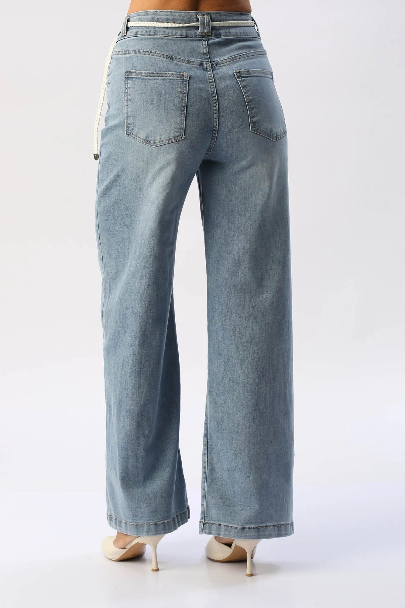 Jean Wide Leg Con Correa I&M