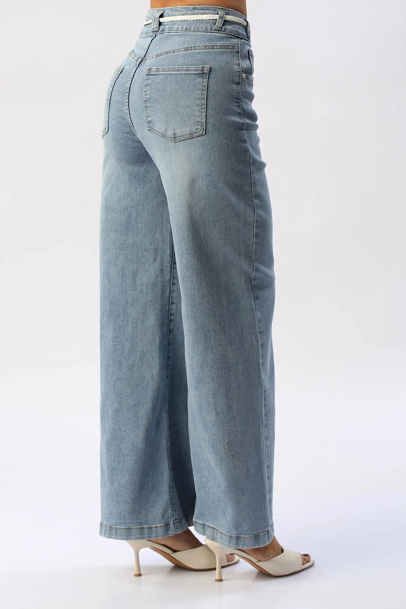 Jean Wide Leg Con Correa I&M