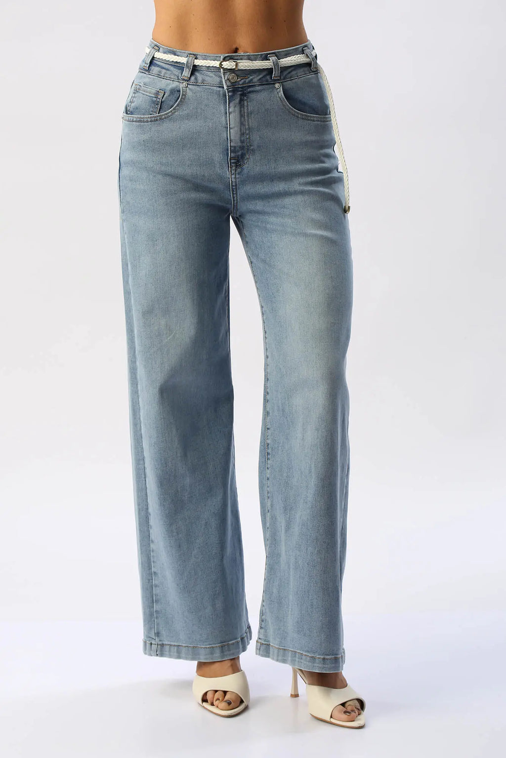 Jean Wide Leg Con Correa I&M