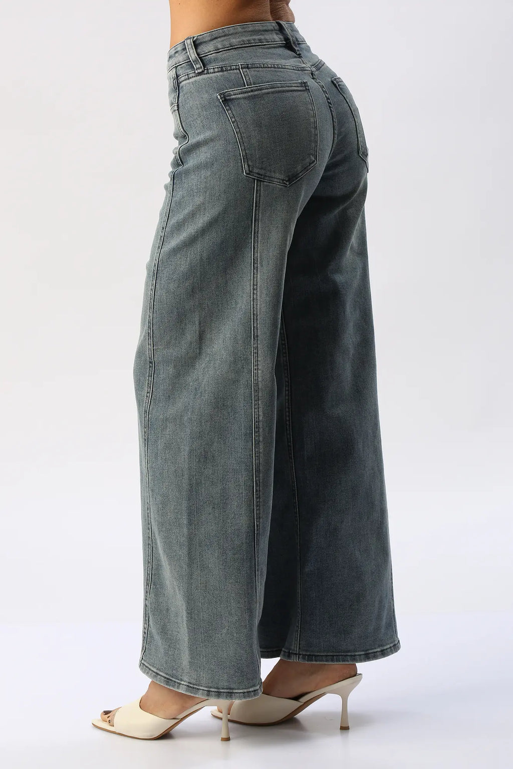Jean Wide Leg Costuras I&M