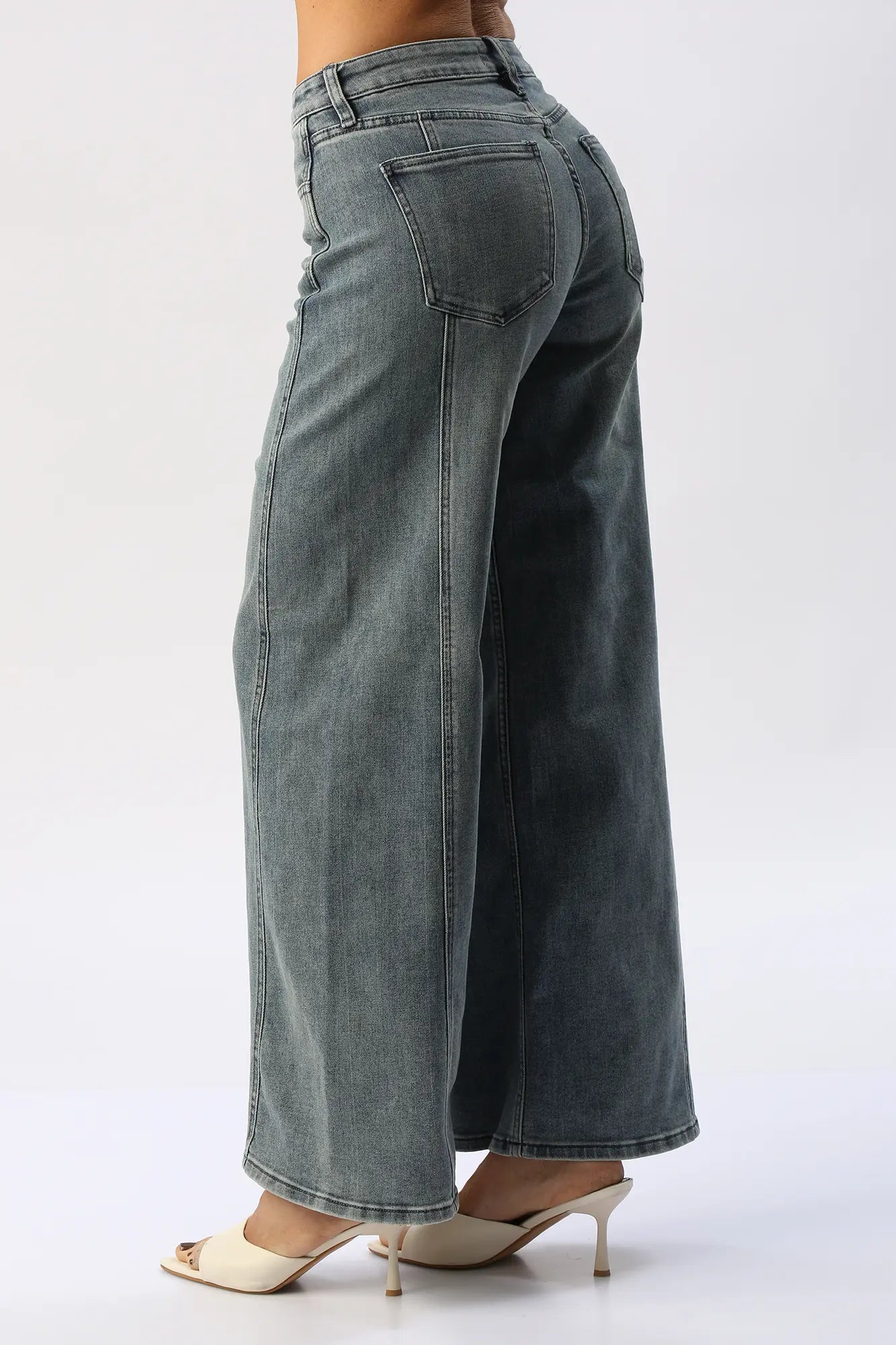 Jean Wide Leg Costuras I&M