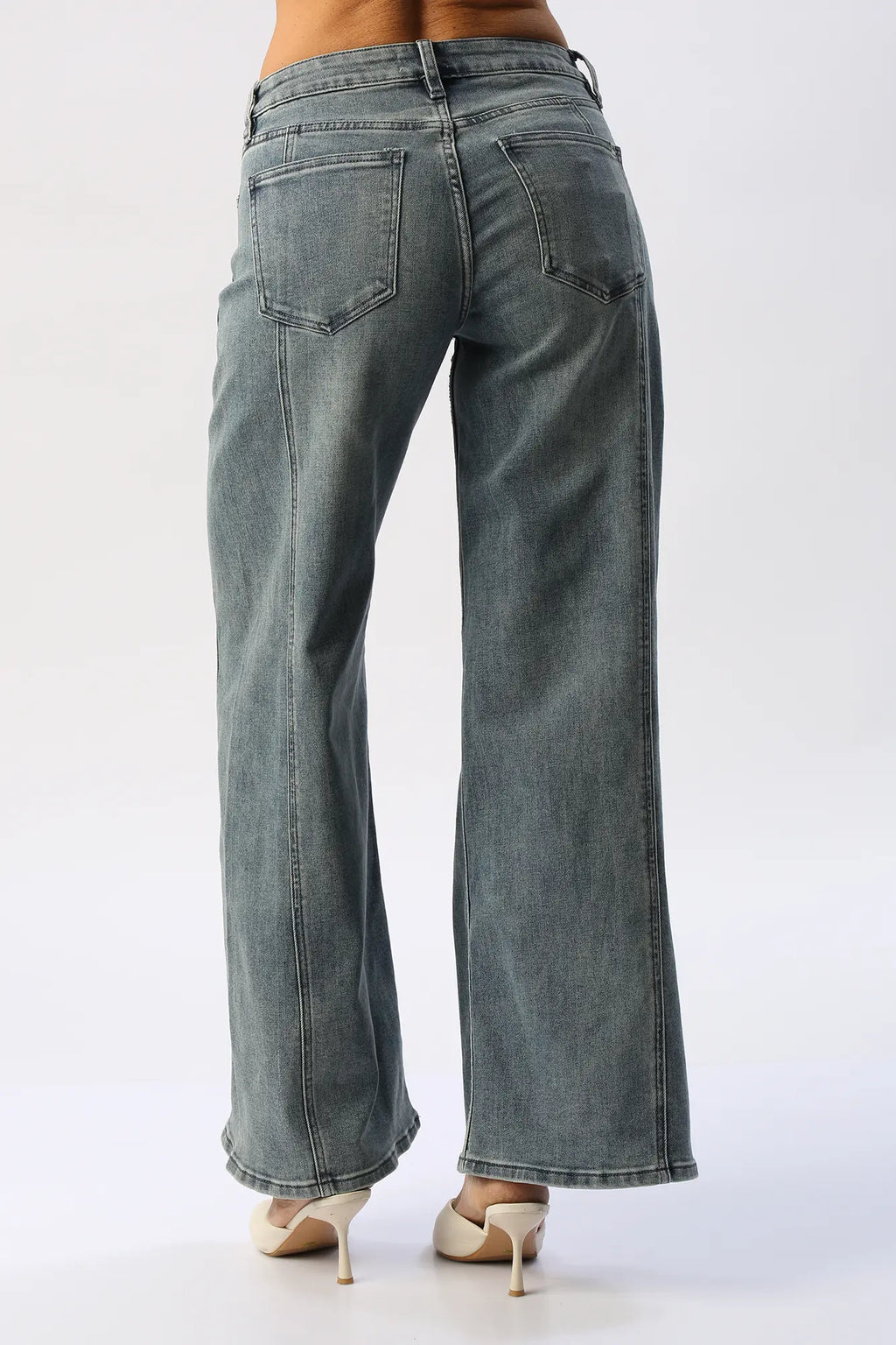Jean Wide Leg Costuras I&M