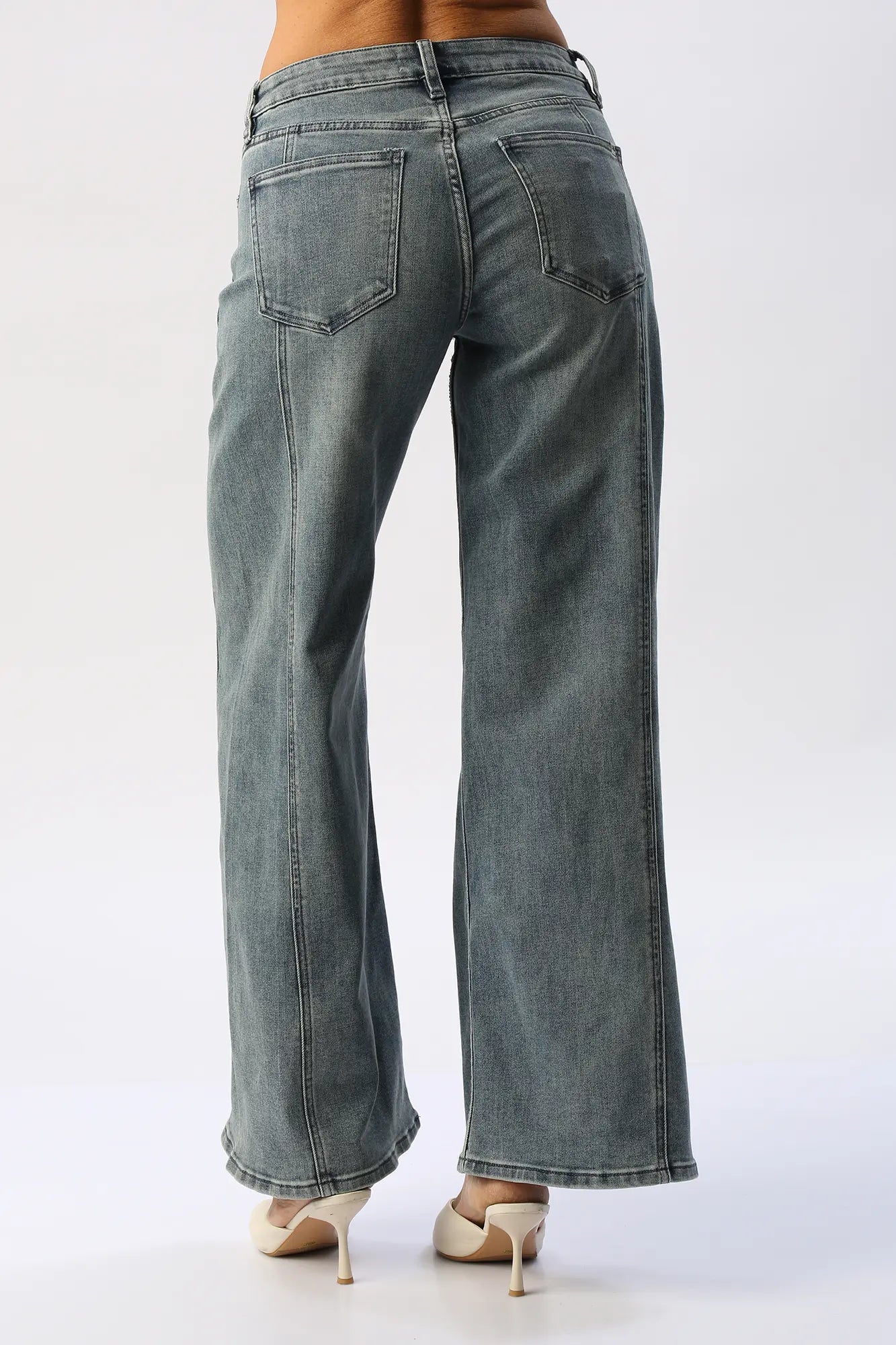 Jean Wide Leg Costuras I&M