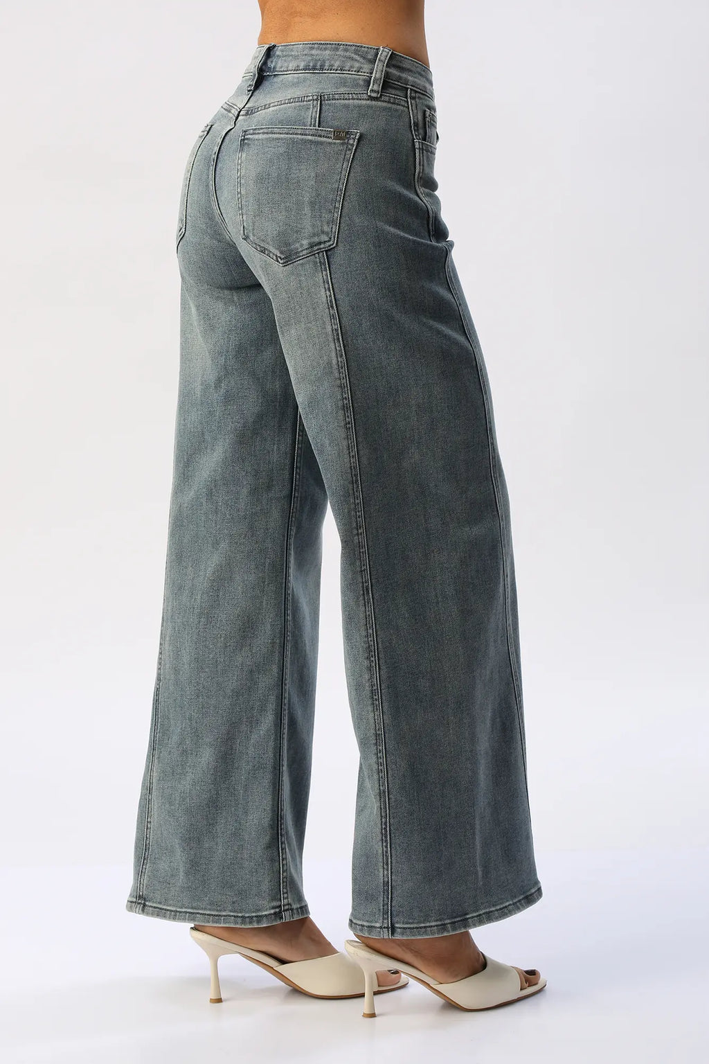 Jean Wide Leg Costuras I&M