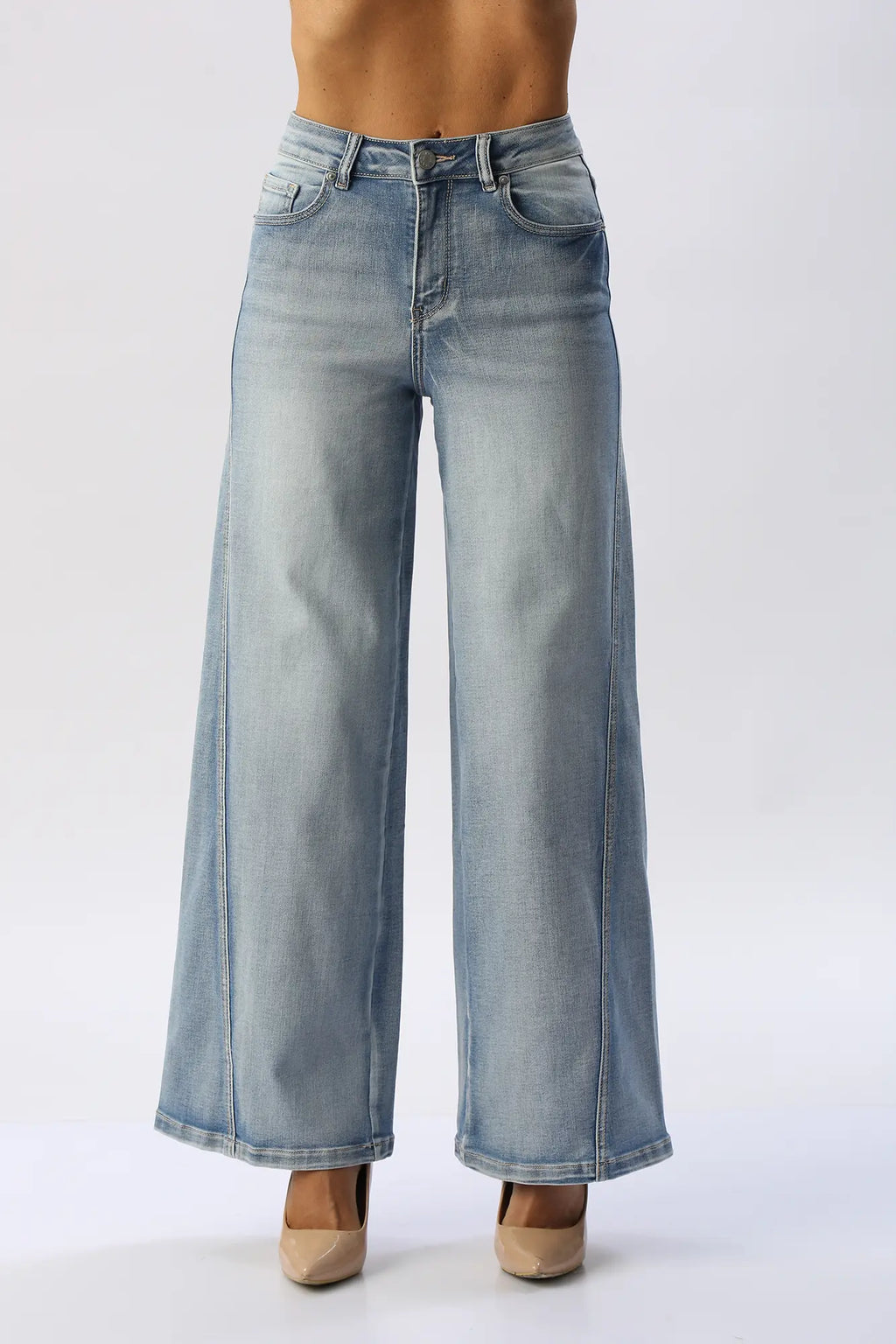 Jean Wide Leg Costura Frontal ENCORE
