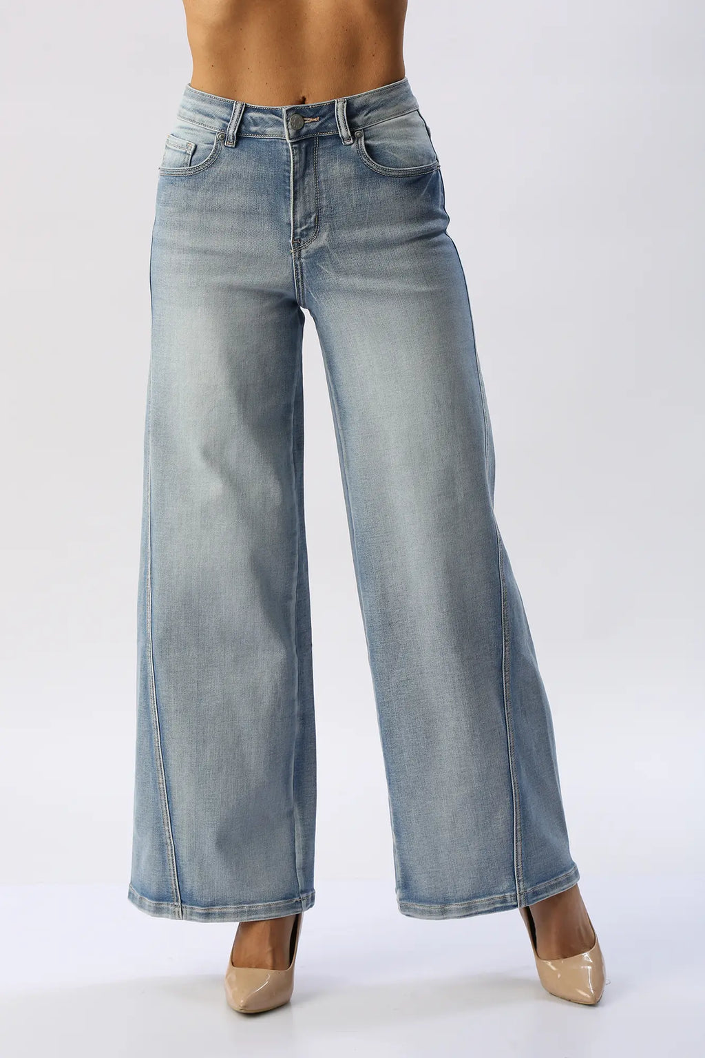 Jean Wide Leg Costura Frontal ENCORE