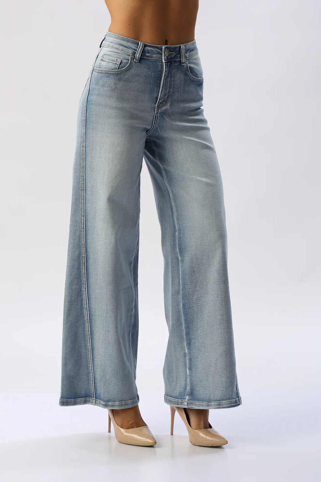 Jean Wide Leg Costura Frontal ENCORE