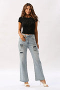 Jean Wide Leg Con Rotos QUEEN HEARTS