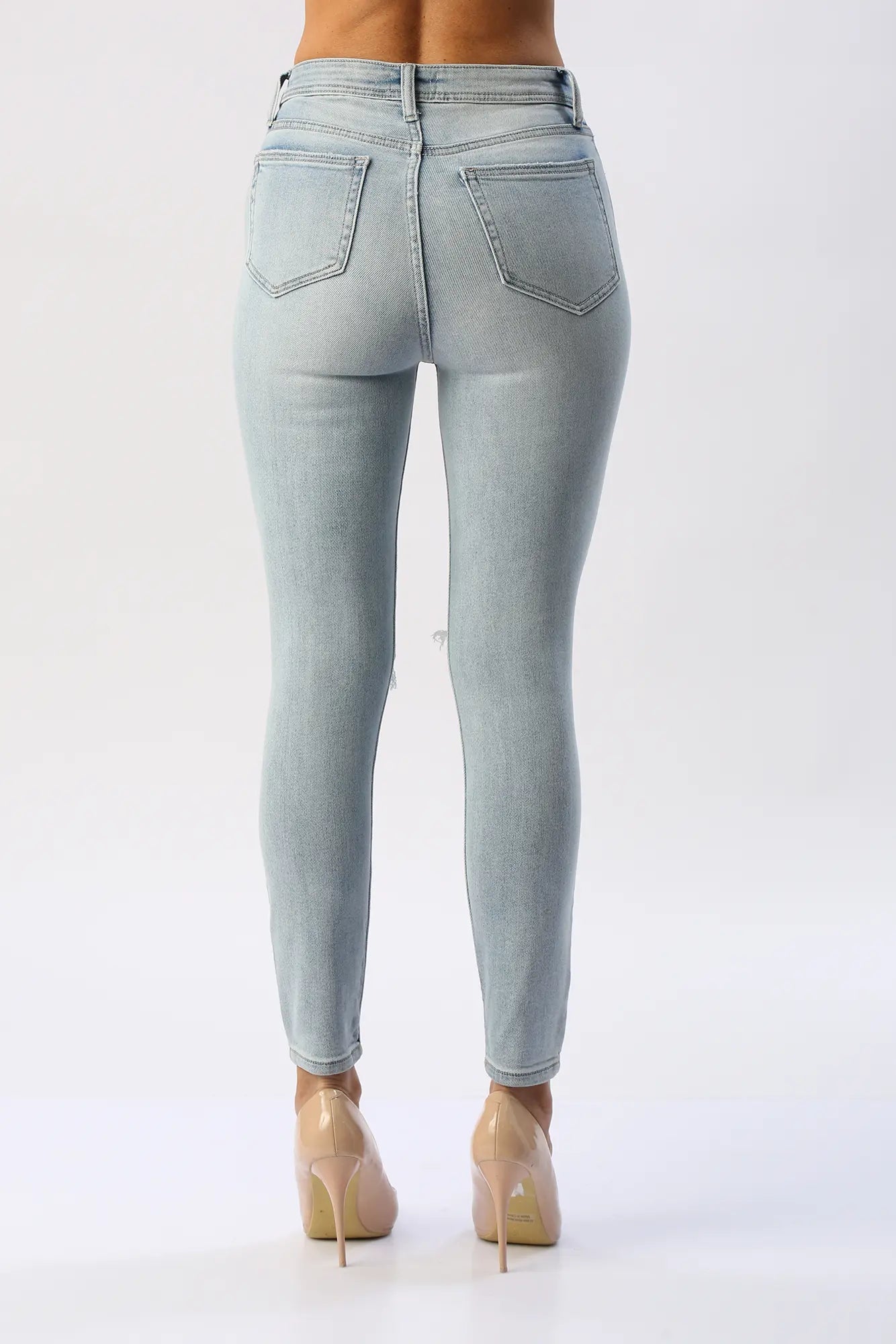 Jean Skinny Tiro Alto Rotos CELLO