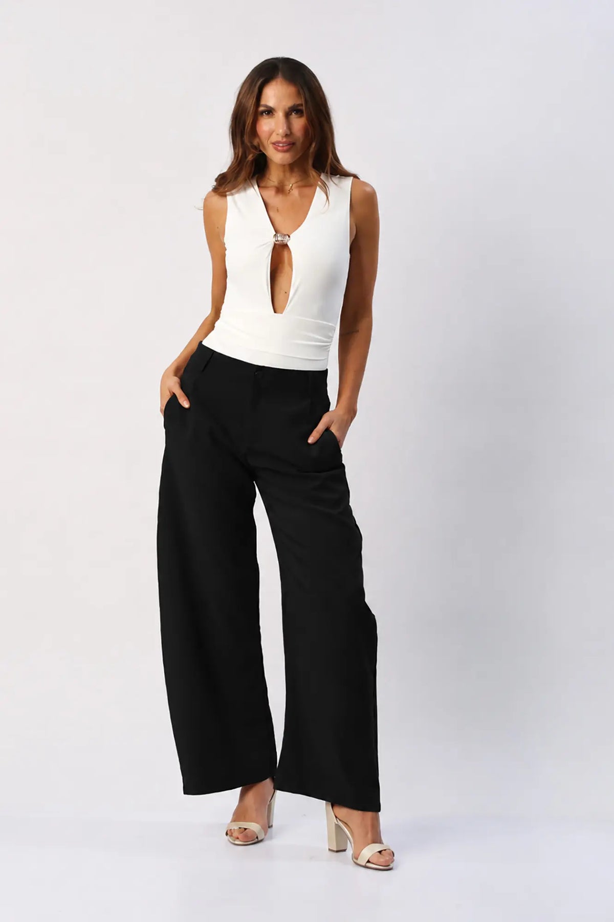 Pantalón Barrel Tiro Medio