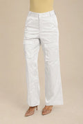 Pantalón Cargo Recto En Satín LA BIJOU