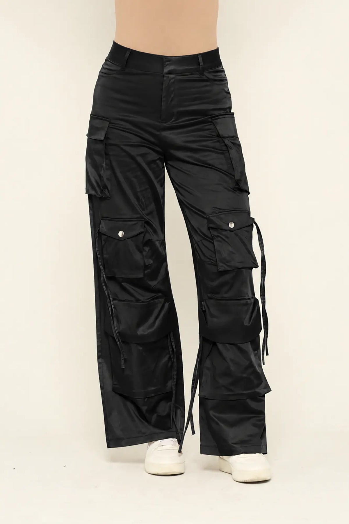 Pantalón Cargo En Satín LABIJOU