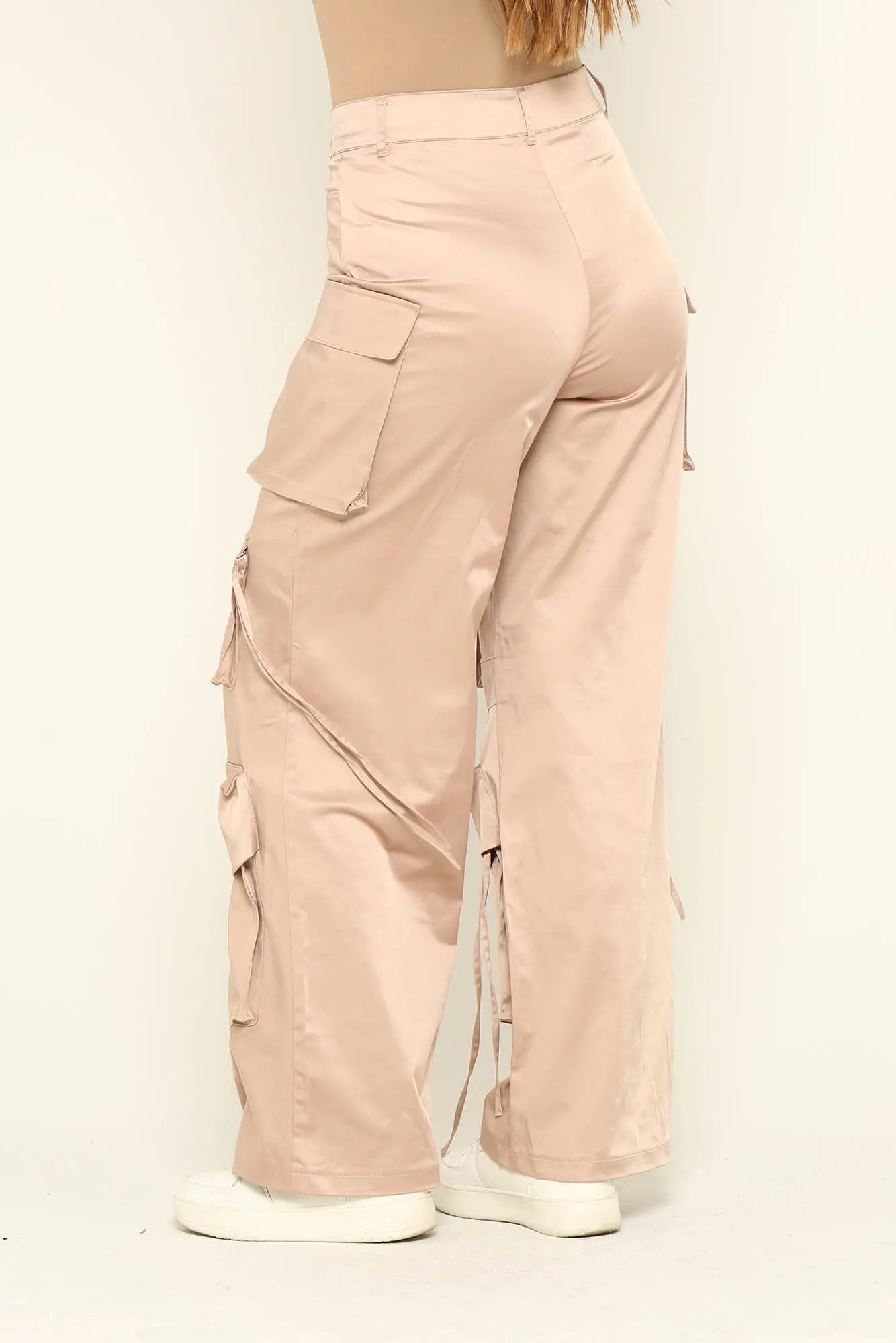 Pantalón Cargo En Satín LABIJOU