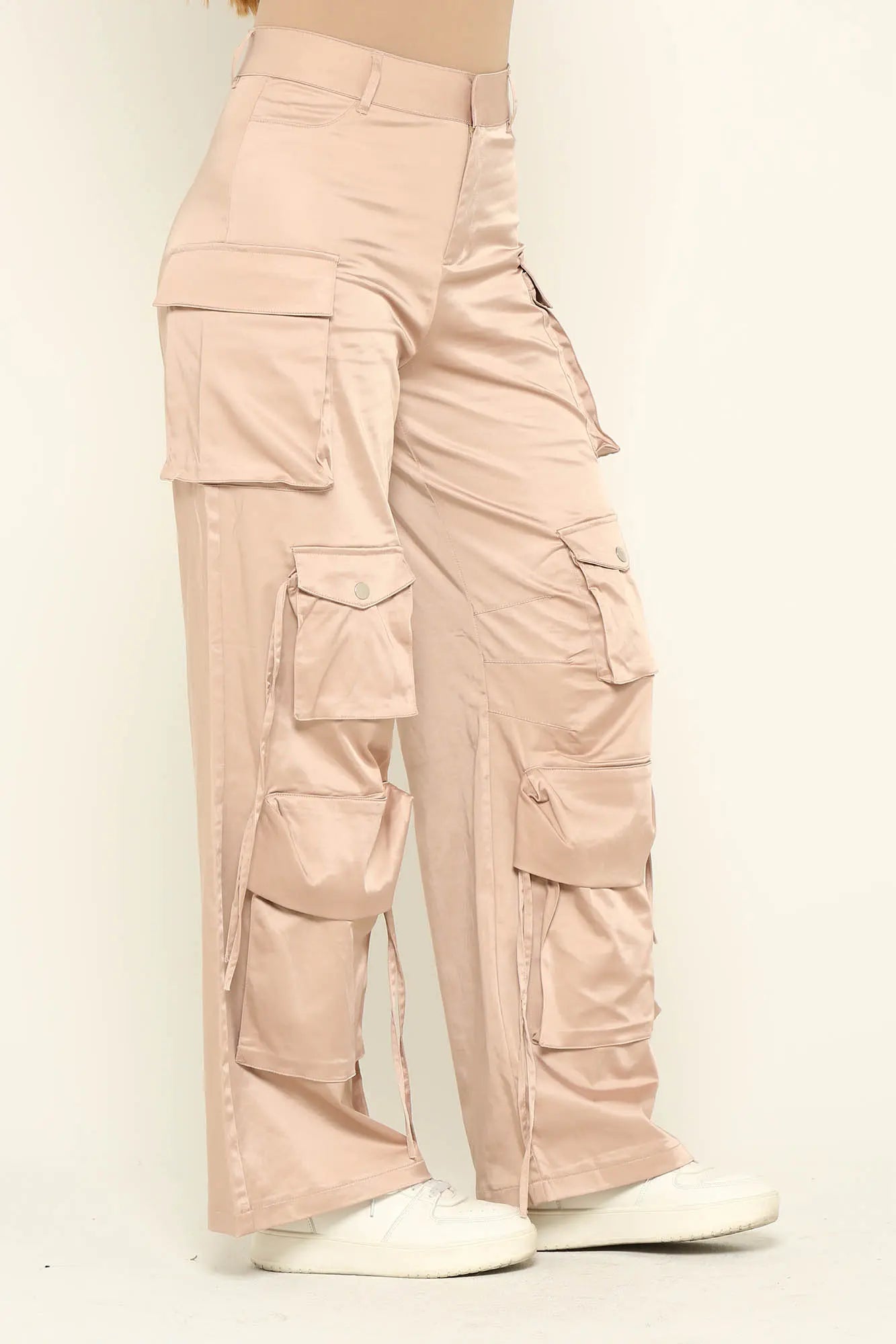 Pantalón Cargo En Satín LABIJOU