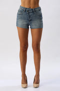 Short Denim Tiro Alto con Pretina Cruzada CELLO
