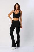 Set Deportivo Crop Top y Leggins Campana Anwnd