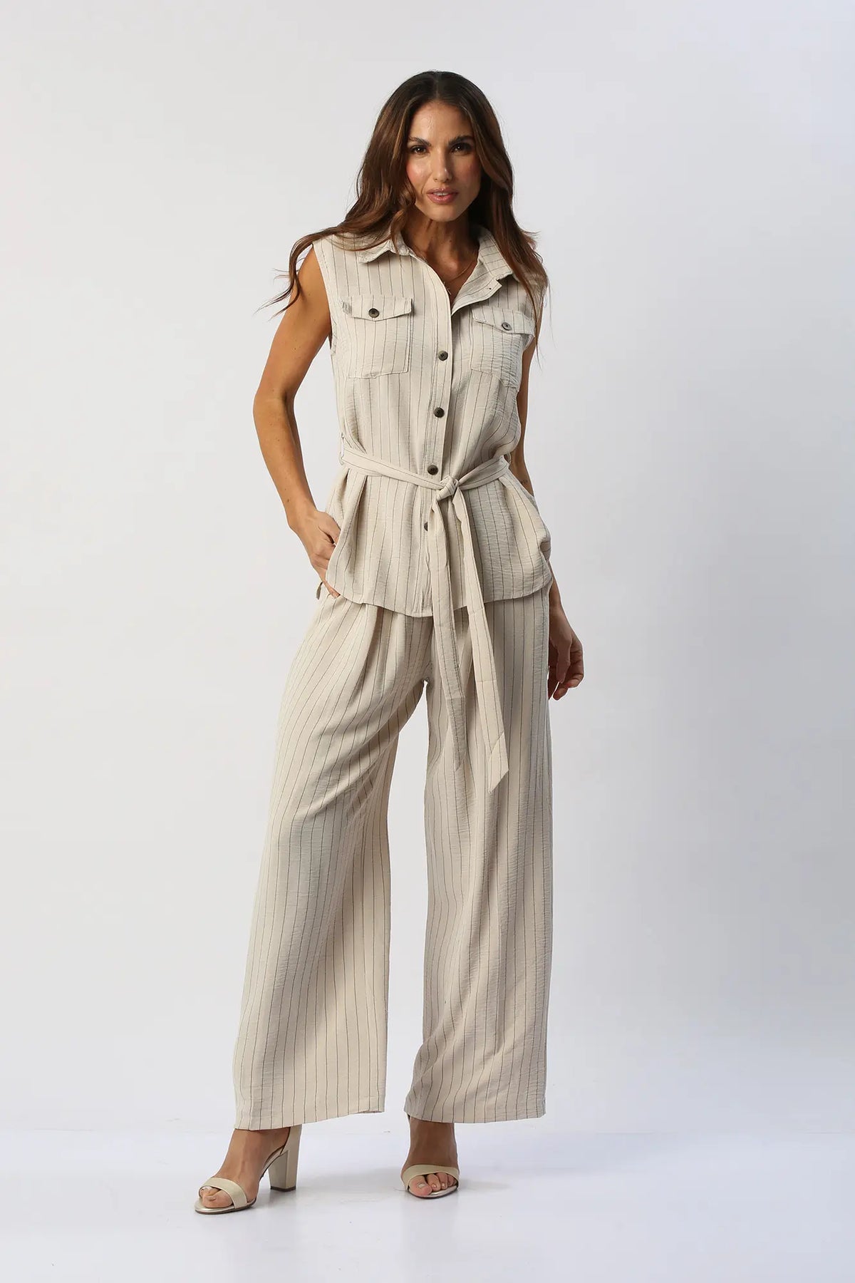 Set de Chaleco con Cinturón y Pantalón