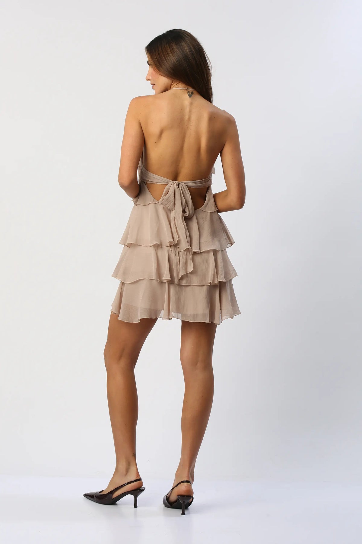 Vestido Corto Halter De Boleros