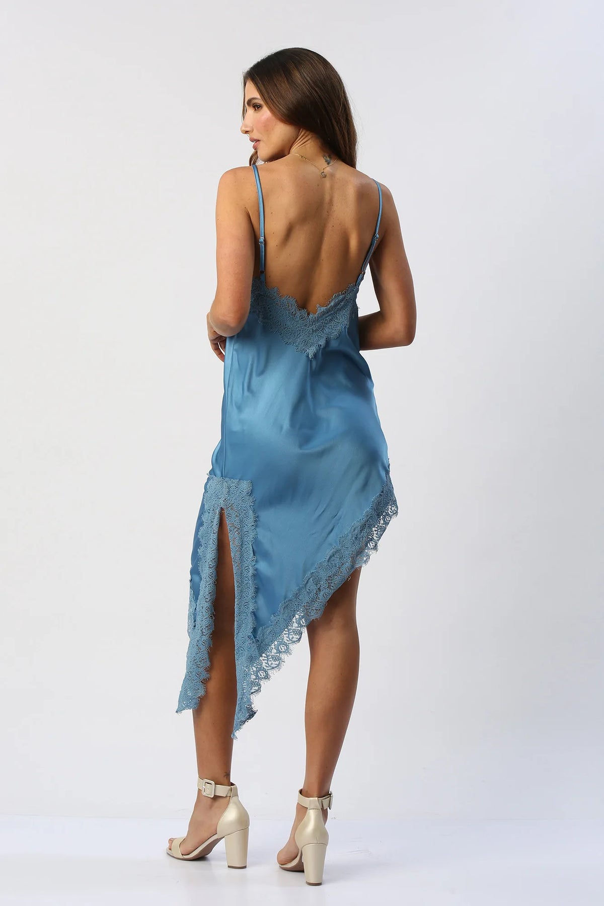 Vestido Lencero En Satín
